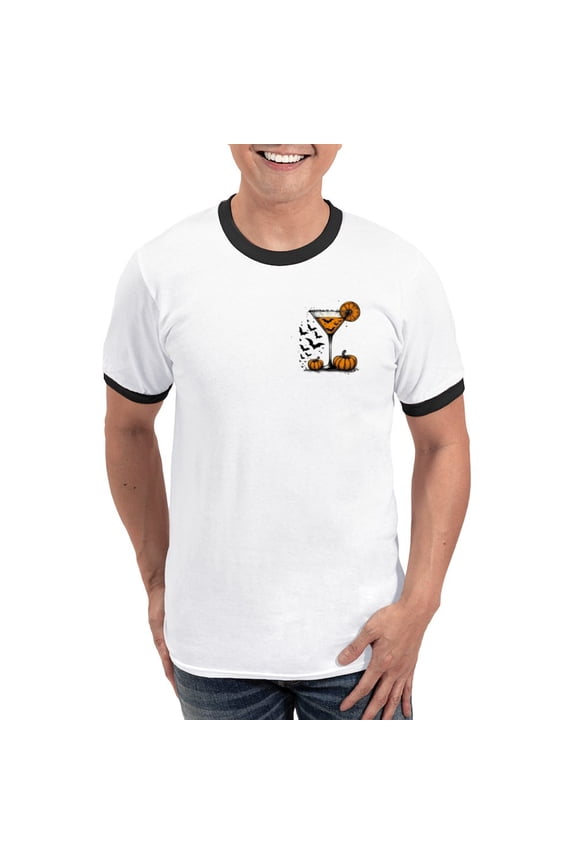 - The Batini Men's Ringer T Shirt - 100% Cotton Ringed T-Shirt