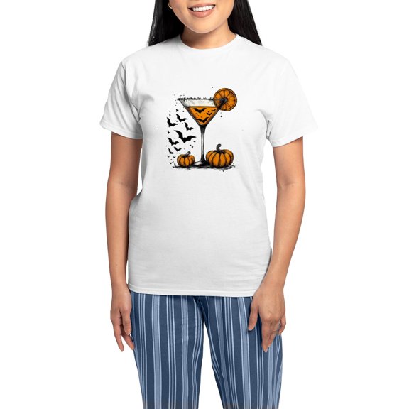 CafePress - The Batini Pajamas - Women's Short Sleeve Print T-Shirt and Pants Light Cotton Pajama Set