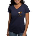thumbnail image 1 of CafePress - The Batini Women's V Neck T Shirt - Women's V-Neck Dark T-Shirt, 1 of 4