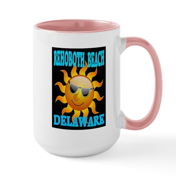 CafePress - The Beach Large Mug - 15 oz Ceramic Large White Novelty Mug