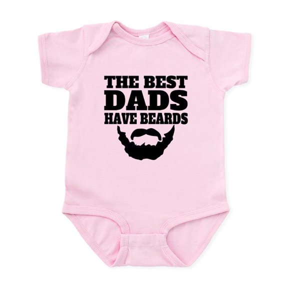 CafePress - The Best Dads Have Beards Body Suit - Baby Light Bodysuit, Size Newborn - 24 Months