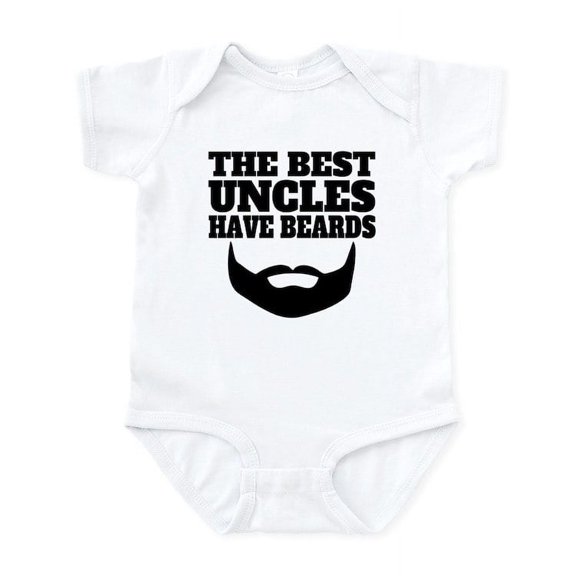 CafePress - The Best Uncles Have Beards Body Suit - Baby Light Bodysuit, Size Newborn - 24 Months