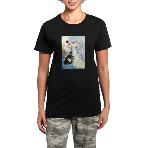 CafePress - The Bride Pajamas - Women's Short Sleeve Print T-Shirt and Pants Dark Cotton Pajama Set