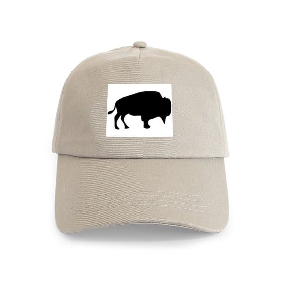 CafePress - The Buffalo Cap - Adjustable 100% Brushed Unisex Casual Cotton Baseball Cap, Beige, 1
