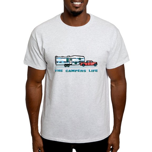 CafePress - The Campers Life Light T Shirt - Men's Classic Graphic T-Shirt