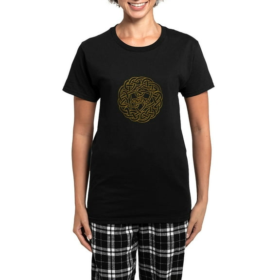 CafePress - The Celtic Knot Women's Dark Pajamas - Women's Short Sleeve Print T-Shirt and Pants Dark Cotton Pajama Set