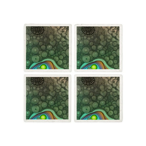 CafePress - The Colours Rise - Tile Coaster, Drink Coaster Set of 4