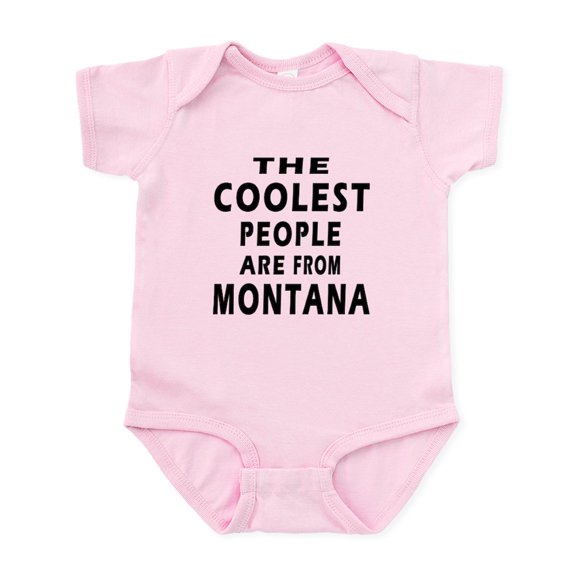 CafePress - The Coolest People Are From Montana Infant Bodysui - Baby Light Bodysuit, Size Newborn - 24 Months