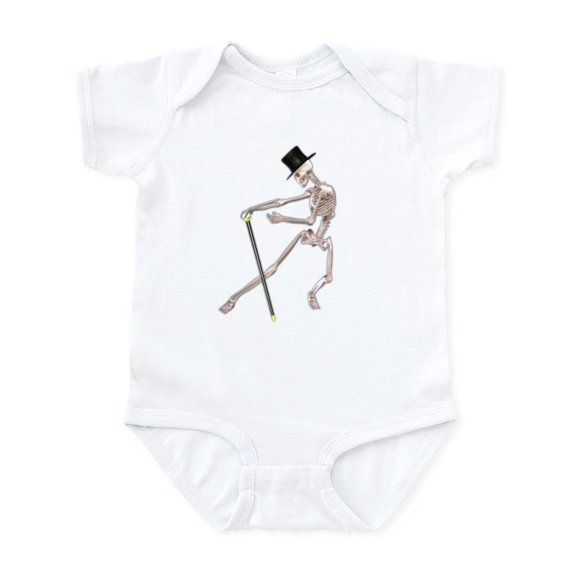 CafePress - The Dancing Skeleton Infant Bodysuit - Baby Light Bodysuit, Size Newborn - 24 Months