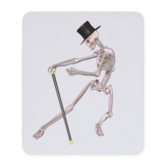 CafePress - The Dancing Skeleton Mousepad - Non-slip Rubber Mousepad, Gaming Mouse Pad