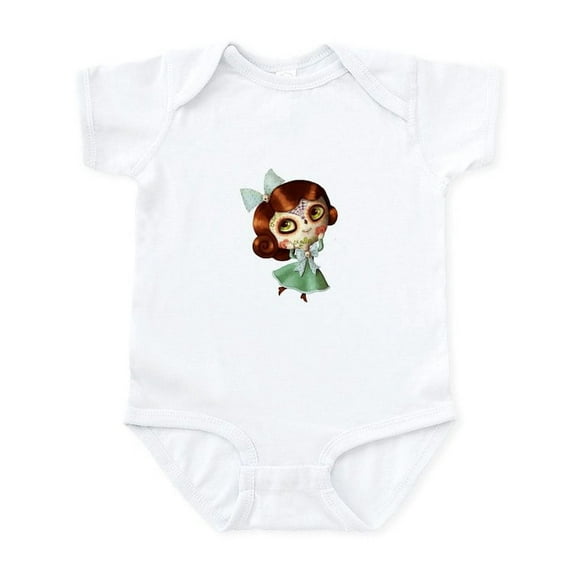 CafePress - The Day Of The Dead Vintage Doll Body Suit - Baby Light Bodysuit, Size Newborn - 24 Months