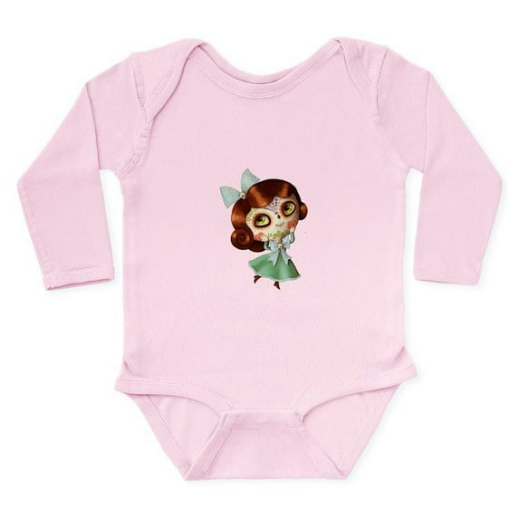 CafePress - The Day Of The Dead Vintage Doll Body Suit - Long Sleeve Cotton Baby Bodysuit
