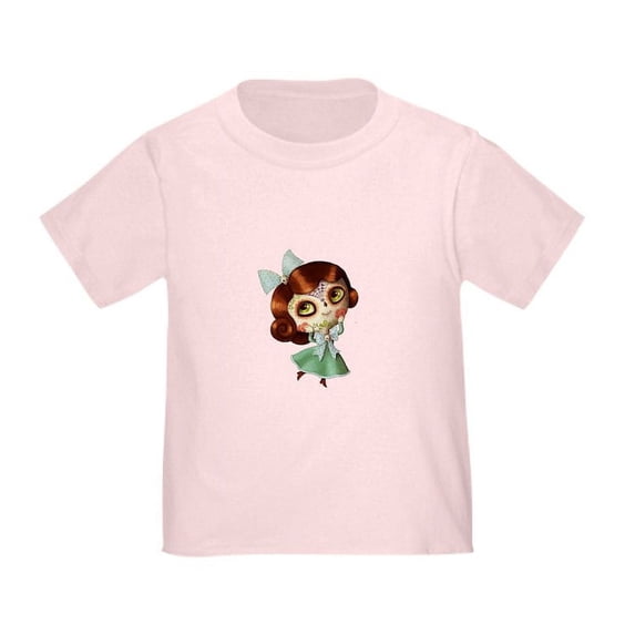 CafePress - The Day Of The Dead Vintage Doll T Shirt - Cute Toddler T-Shirt, 100% Cotton