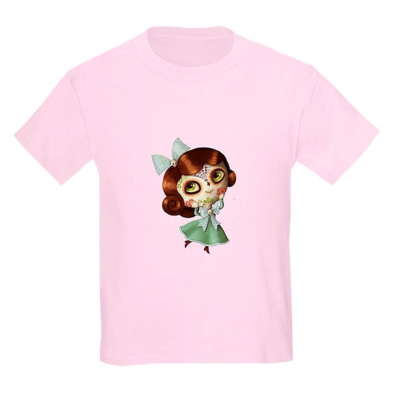 CafePress - The Day Of The Dead Vintage Doll T Shirt - Light T-Shirt Kids XS-XL