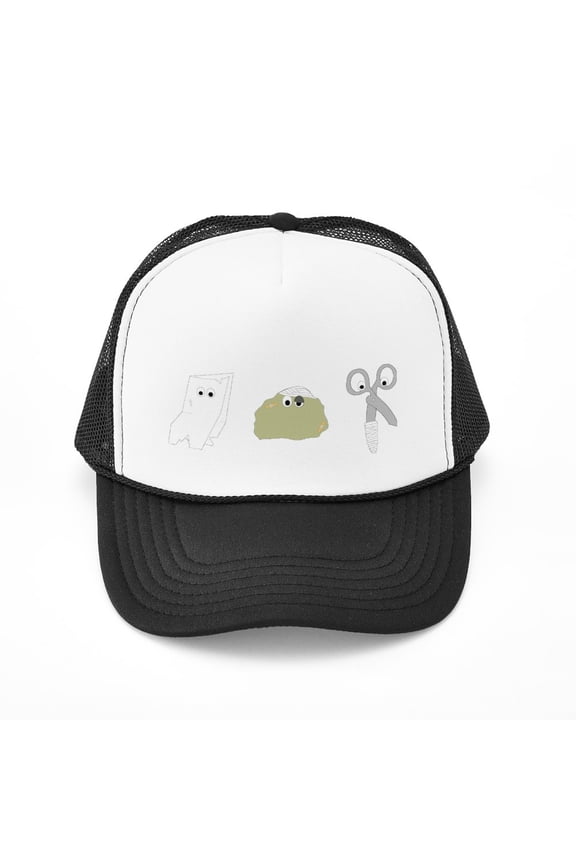 - The Draw - Adjustable Unisex Printed Trucker Hat with Mesh Back