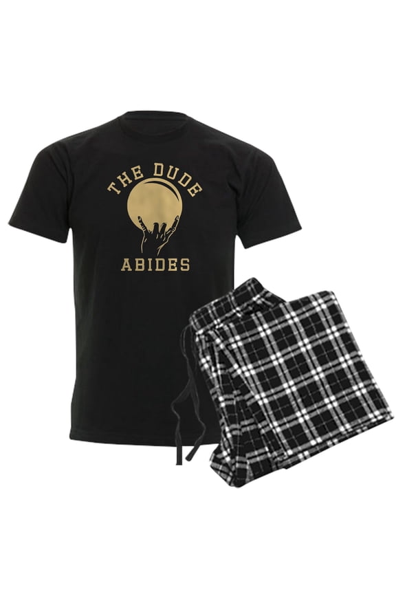 - The Dude Abides Men's Dark Pajamas - Men's Dark Loose Fit Cotton Pajama Set