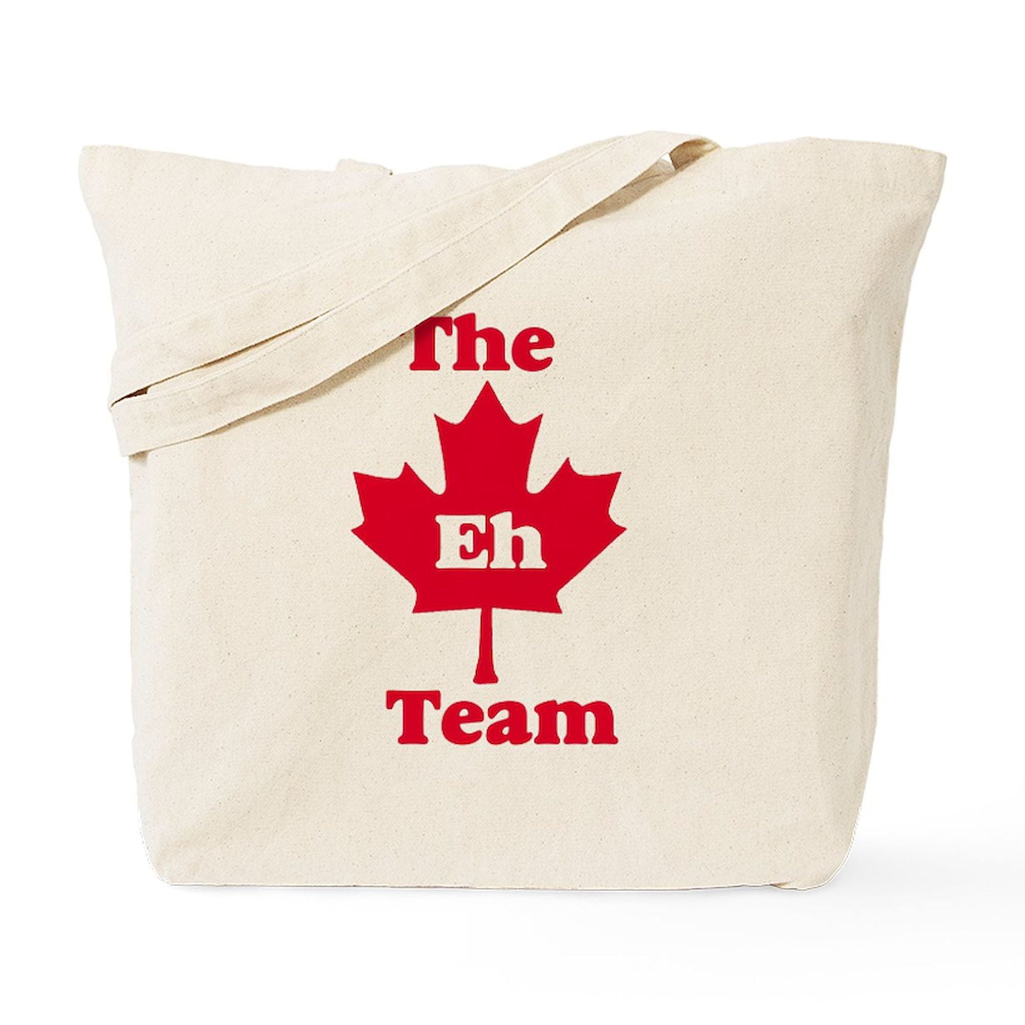 The Eh Team Canvas Tote Bag – Reusable Natural Canvas Shopping Bag With Fun Print