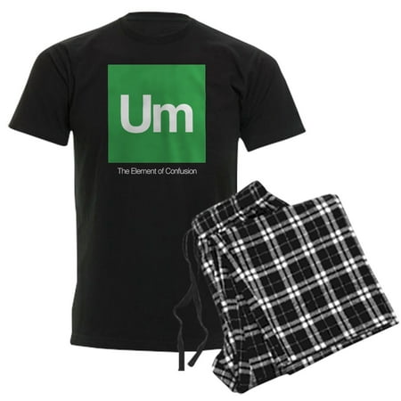 CafePress - The Element Of Confusion Men's Dark Pajamas - Men's Dark Loose Fit Cotton Pajama Set