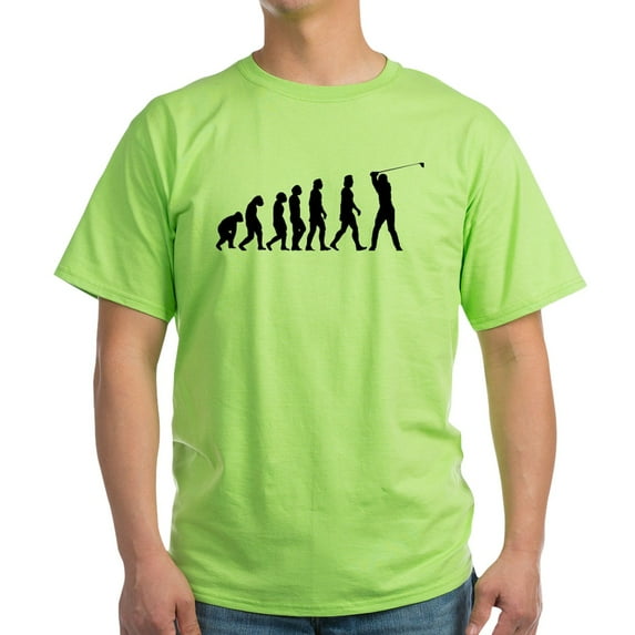 CafePress - The Evolution Of Golf Light T Shirt - Light T-Shirt - CP