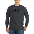 thumbnail image 1 of CafePress - The Evolution Of The Fisherman Long Sleeve T Shirt - Long Sleeve Dark T-Shirt, 1 of 4