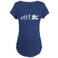 thumbnail image 1 of CafePress - The Evolution Of The Hockey Goalie Maternity Dark - Maternity Dark T-Shirt, 1 of 3