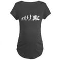 thumbnail image 1 of CafePress - The Evolution Of The Hockey Goalie Maternity Dark - Maternity Dark T-Shirt, 1 of 3