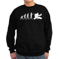thumbnail image 1 of CafePress - The Evolution Of The Hockey Goalie Sweatshirt (Dar - Classic Crew Neck Sweatshirt, 1 of 4