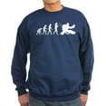 thumbnail image 1 of CafePress - The Evolution Of The Hockey Goalie Sweatshirt (Dar - Classic Crew Neck Sweatshirt, 1 of 4