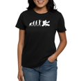 thumbnail image 1 of CafePress - The Evolution Of The Hockey Goalie Women's Dark T - Women's Traditional Fit Dark T-Shirt, 1 of 4