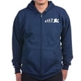 thumbnail image 1 of CafePress - The Evolution Of The Hockey Goalie Zip Hoodie (Dar - Zip Hoodie, Classic Hooded Sweatshirt with Metal Zipper, 1 of 4