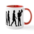 thumbnail image 1 of CafePress - The Evolution Of Tuba - 11 oz Ceramic Mug - Novelty Coffee Tea Cup, 1 of 6