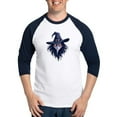 thumbnail image 1 of CafePress - The Face Of An Evil - Cotton Baseball Jersey, 3/4 Raglan Sleeve Shirt, 1 of 4