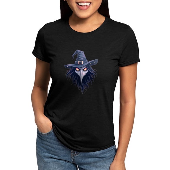 CafePress - The Face Of An Evil Women's Deluxe T Shirt - Womens Tri-blend T-Shirt