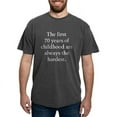 thumbnail image 1 of CafePress - The First 70 Years Of Childhood - Mens Comfort Colors Shirt, 1 of 5