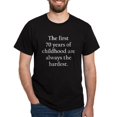 thumbnail image 1 of CafePress - The First 70 Years Of Childhood T Shirt - Men's Classic Graphic Cotton T-Shirt, 1 of 4
