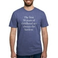 thumbnail image 1 of CafePress - The First 70 Years Of Childhood T Shirt - Mens Tri-blend T-Shirt, 1 of 4