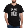 thumbnail image 1 of CafePress - The First 80 Years Of Childhood Are Always The Har - Men's Classic Graphic Cotton T-Shirt, 1 of 4
