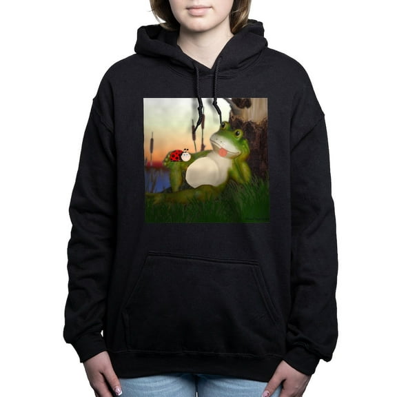 CafePress - The Frog And The Ladybug - Pullover Hoodie, Classic & Comfortable Hooded Sweatshirt