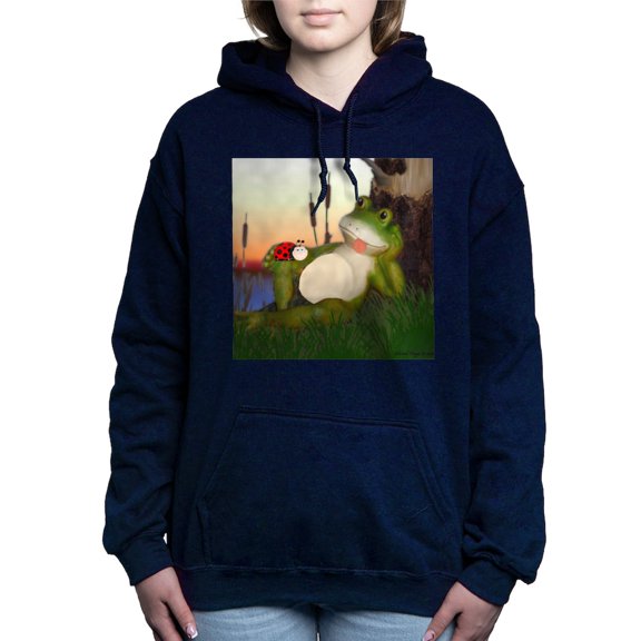 CafePress - The Frog And The Ladybug - Pullover Hoodie, Classic & Comfortable Hooded Sweatshirt