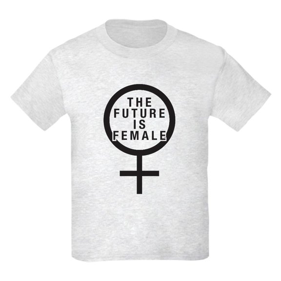 CafePress - The Future Is Female Kids Light T Shirt - Light T-Shirt Kids XS-XL