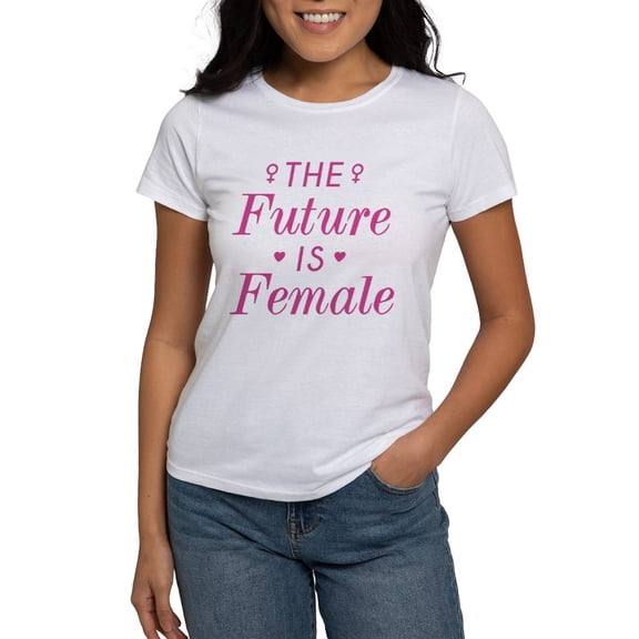 CafePress - The Future Is Female Women's T Shirt - Women's Classic T-Shirt
