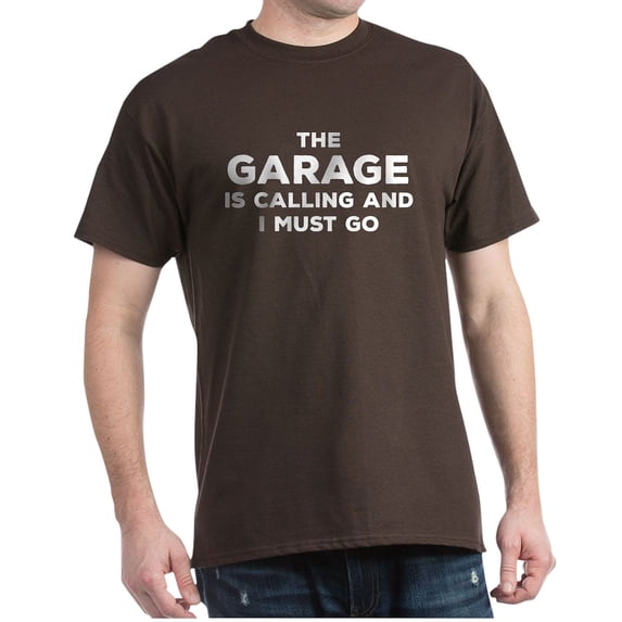 CafePress - The Garage Is Calling T Shirt - Men's Classic Graphic Cotton T-Shirt
