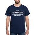 thumbnail image 1 of CafePress - The Garage Is Calling T Shirt - Men's Classic Graphic Cotton T-Shirt, 1 of 4