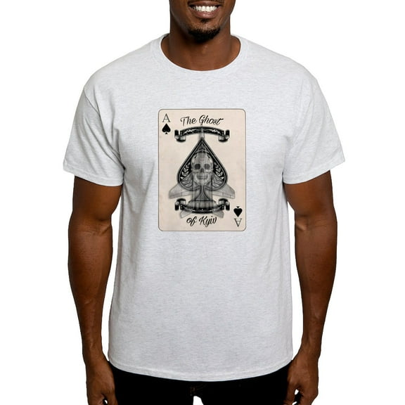 CafePress - The Ghost Of Kyiv Ace Of Spades Pro Ukra T Shirt - Men's Classic Graphic T-Shirt