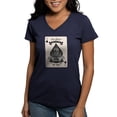 thumbnail image 1 of CafePress - The Ghost Of Kyiv Ace Of Spades Pro Ukra T Shirt - Women's V-Neck Dark T-Shirt, 1 of 4