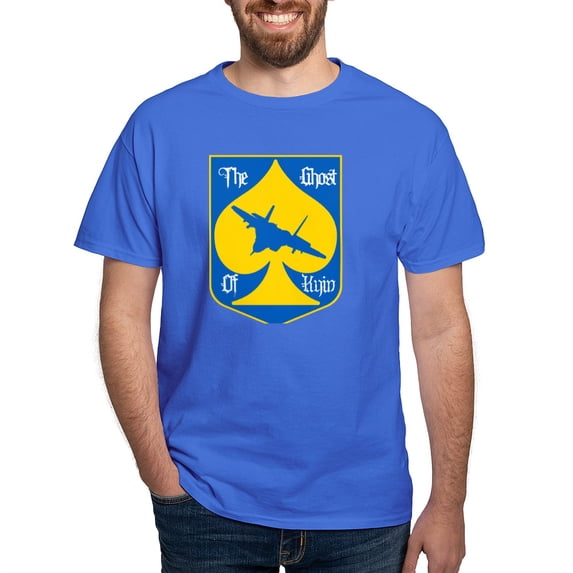 CafePress - The Ghost Of Kyiv Card Pro Ukraine Suppo T Shirt - Men's Classic Graphic Cotton T-Shirt
