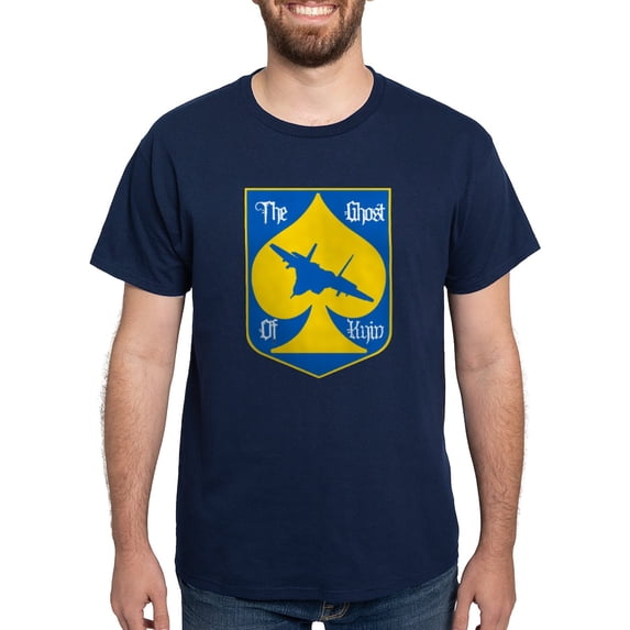 CafePress - The Ghost Of Kyiv Card Pro Ukraine Suppo T Shirt - Men's Classic Graphic Cotton T-Shirt