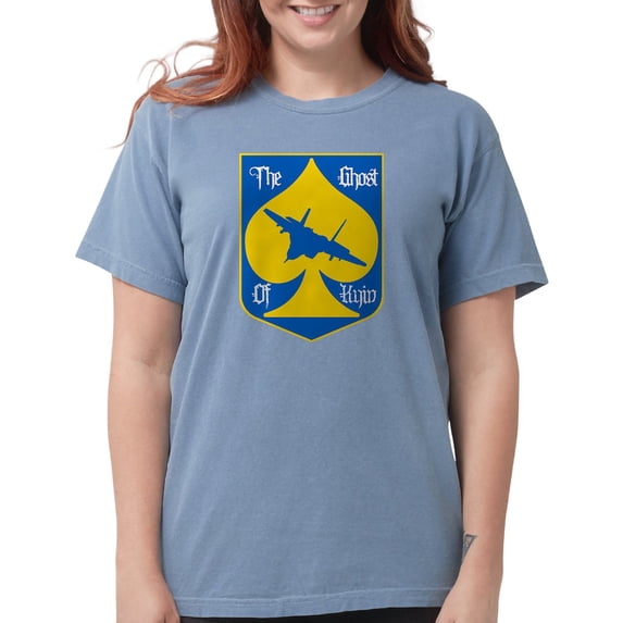 CafePress - The Ghost Of Kyiv Card Pro Ukraine Suppo T Shirt - Womens Comfort Colors® Shirt