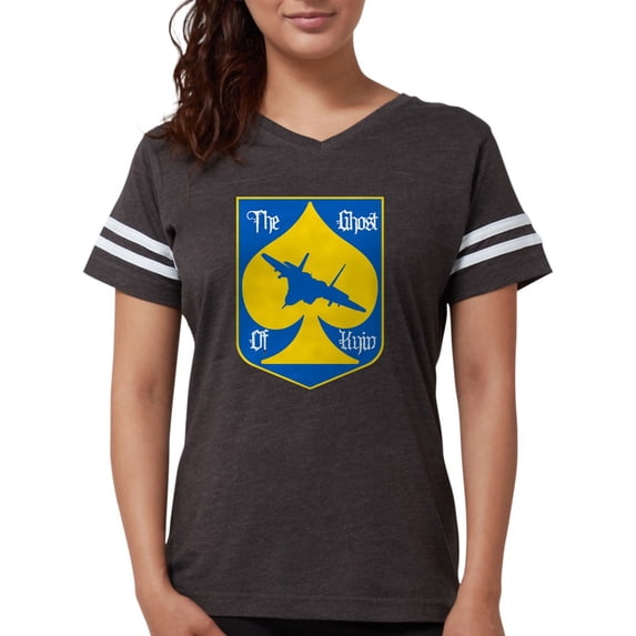CafePress - The Ghost Of Kyiv Card Pro Ukraine Suppo T Shirt - Womens Football Shirt