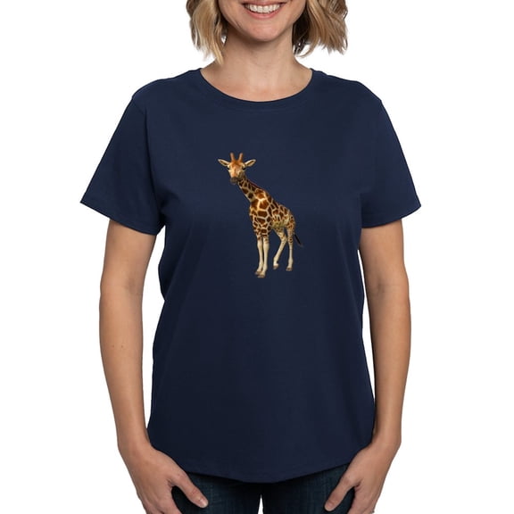 CafePress - The Giraffe Women's Dark T Shirt - Women's Traditional Fit Dark T-Shirt
